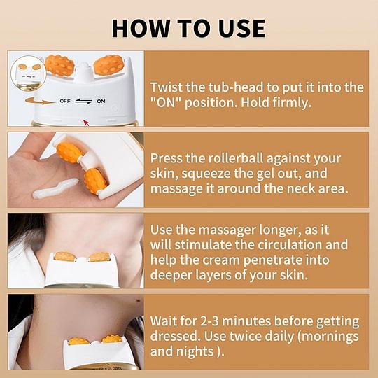 Neck-Eye Care Tightening & Revitalizing Set - Smooth of Fine Lines, Eye & Neck Treatment, Skin Moisturizer, Deep Moisturizing Skincare