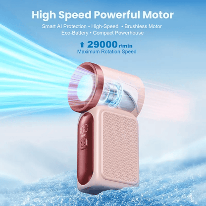 🏆Flash Sale#Mini Handheld Fan with LED Display