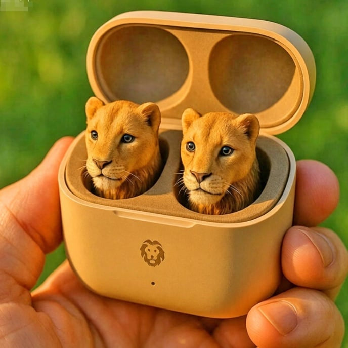 🐸 Cute Animal Shaped Bluetooth Earbuds-3D Stereo Animal Design I Wireless Earphones with Cartoon Charging Case🎧