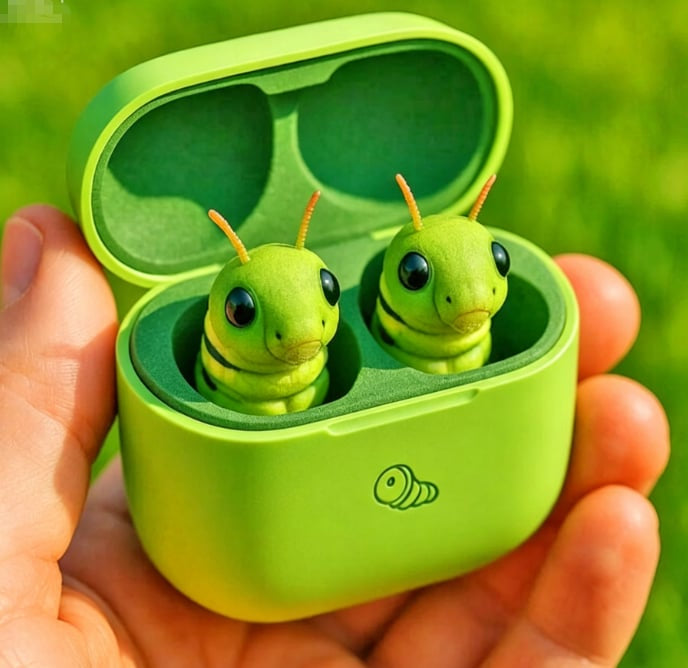 🐸 Cute Animal Shaped Bluetooth Earbuds-3D Stereo Animal Design I Wireless Earphones with Cartoon Charging Case🎧