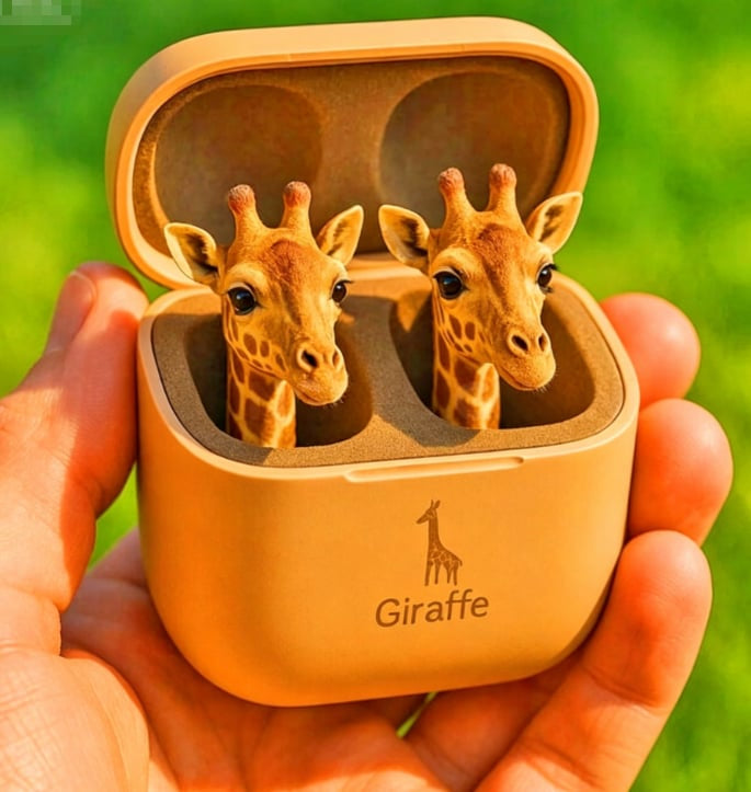 🐸 Cute Animal Shaped Bluetooth Earbuds-3D Stereo Animal Design I Wireless Earphones with Cartoon Charging Case🎧