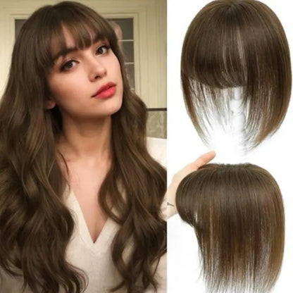10inch Hair Toppers for Women Real Human Hair Toppers for Women with Thinning Hair Topper with Bangs Hair Toppers for Women Hair Pieces for Women(Top hair topper)