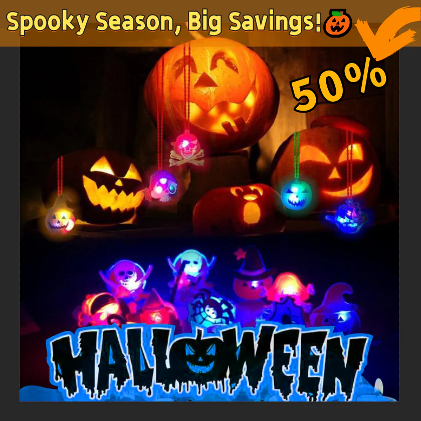 🎃 Limited-Time Discount | Slimoly™ LED Halloween & Christmas Flash Rings