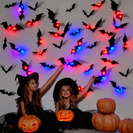 [DIY STAR]3D LED Bat Wall Décor