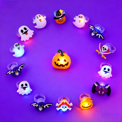 🎃 Limited-Time Discount | Slimoly™ LED Halloween & Christmas Flash Rings