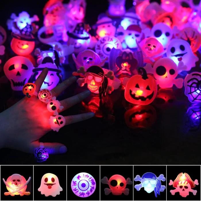 🎃 Limited-Time Discount | Slimoly™ LED Halloween & Christmas Flash Rings