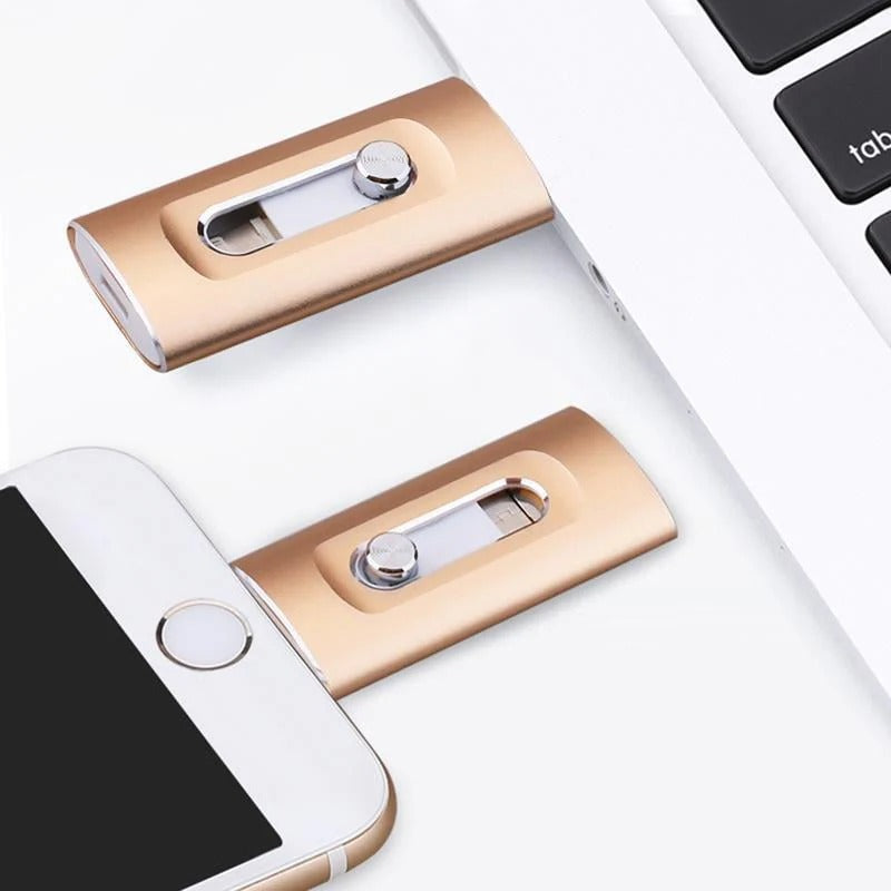 ⚡3 in 1 Flash Drive⚡Portable High Speed USB 3.0 Memory Storage