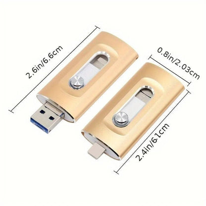 ⚡3 in 1 Flash Drive⚡Portable High Speed USB 3.0 Memory Storage