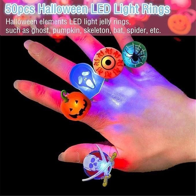 🎃 Limited-Time Discount | Slimoly™ LED Halloween & Christmas Flash Rings