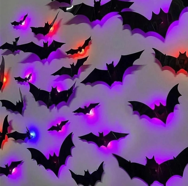 [DIY STAR]3D LED Bat Wall Décor
